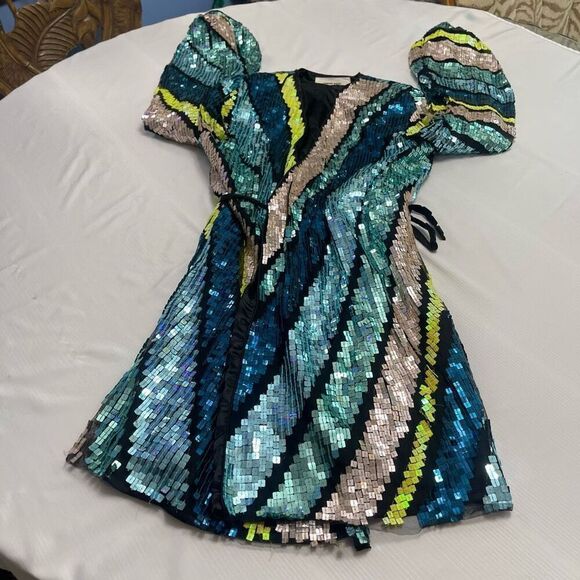 Circus Hotel Sequin Wrap Cocktail Dress Size 38 US 2-4 - Picture 6 of 10